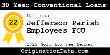 Jefferson Parish Employees FCU 30 Year Conventional Loans gold