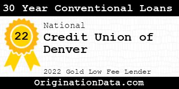 Credit Union of Denver 30 Year Conventional Loans gold