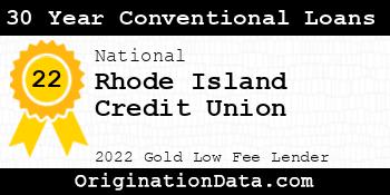 Rhode Island Credit Union 30 Year Conventional Loans gold