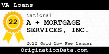 A + MORTGAGE SERVICES VA Loans gold