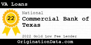 Commercial Bank of Texas VA Loans gold