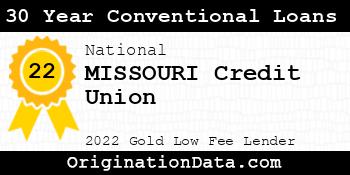 MISSOURI Credit Union 30 Year Conventional Loans gold