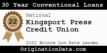 Kingsport Press Credit Union 30 Year Conventional Loans bronze