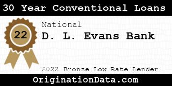 D. L. Evans Bank 30 Year Conventional Loans bronze