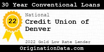 Credit Union of Denver 30 Year Conventional Loans gold