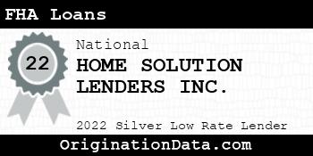 HOME SOLUTION LENDERS FHA Loans silver
