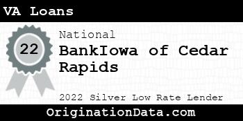 BankIowa of Cedar Rapids VA Loans silver