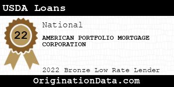 AMERICAN PORTFOLIO MORTGAGE CORPORATION USDA Loans bronze