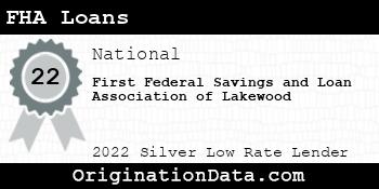 First Federal Savings and Loan Association of Lakewood FHA Loans silver