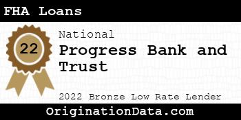 Progress Bank and Trust FHA Loans bronze