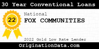 FOX COMMUNITIES 30 Year Conventional Loans gold