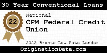 CPM Federal Credit Union 30 Year Conventional Loans bronze