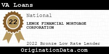 LENOX FINANCIAL MORTGAGE CORPORATION VA Loans bronze