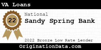 Sandy Spring Bank VA Loans bronze