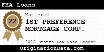 1ST PREFERENCE MORTGAGE CORP. FHA Loans bronze