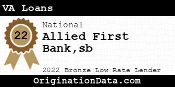 Allied First Banksb VA Loans bronze