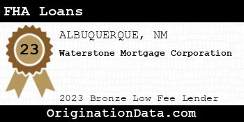 Waterstone Mortgage Corporation FHA Loans bronze