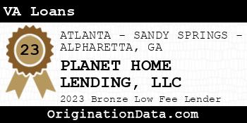 PLANET HOME LENDING VA Loans bronze