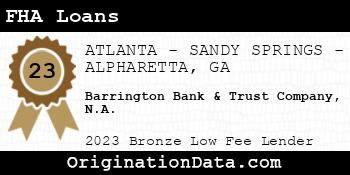 Barrington Bank & Trust Company N.A. FHA Loans bronze