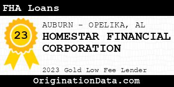 HOMESTAR FINANCIAL CORPORATION FHA Loans gold