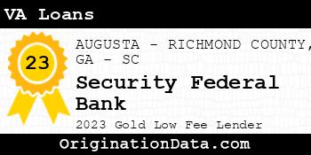 Security Federal Bank VA Loans gold