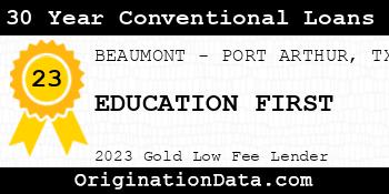 EDUCATION FIRST 30 Year Conventional Loans gold