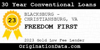 FREEDOM FIRST 30 Year Conventional Loans gold