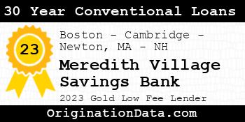 Meredith Village Savings Bank 30 Year Conventional Loans gold