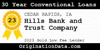 Hills Bank and Trust Company 30 Year Conventional Loans gold