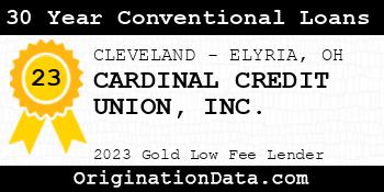 CARDINAL CREDIT UNION 30 Year Conventional Loans gold