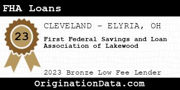 First Federal Savings and Loan Association of Lakewood FHA Loans bronze