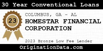 HOMESTAR FINANCIAL CORPORATION 30 Year Conventional Loans bronze