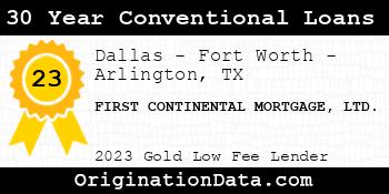 FIRST CONTINENTAL MORTGAGE LTD. 30 Year Conventional Loans gold