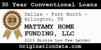 MATTAMY HOME FUNDING 30 Year Conventional Loans bronze