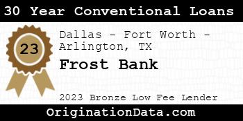 Frost Bank 30 Year Conventional Loans bronze