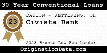 Civista Bank 30 Year Conventional Loans bronze