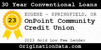 OnPoint Community Credit Union 30 Year Conventional Loans gold