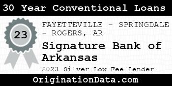 Signature Bank of Arkansas 30 Year Conventional Loans silver