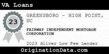 FAIRWAY INDEPENDENT MORTGAGE CORPORATION VA Loans silver