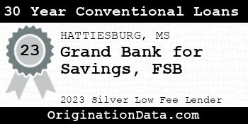 Grand Bank for Savings FSB 30 Year Conventional Loans silver