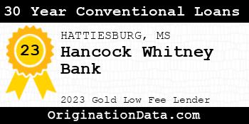 Hancock Whitney Bank 30 Year Conventional Loans gold