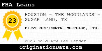 FIRST CONTINENTAL MORTGAGE LTD. FHA Loans gold