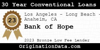 Bank of Hope 30 Year Conventional Loans bronze
