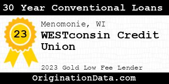 WESTconsin Credit Union 30 Year Conventional Loans gold