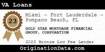 GOLD STAR MORTGAGE FINANCIAL GROUP CORPORATION VA Loans bronze