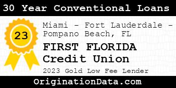 FIRST FLORIDA Credit Union 30 Year Conventional Loans gold