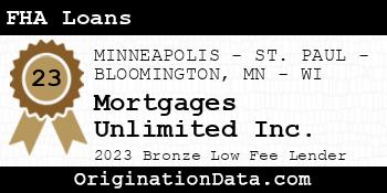 Mortgages Unlimited FHA Loans bronze