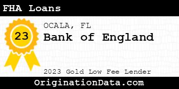 Bank of England FHA Loans gold