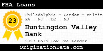 Huntingdon Valley Bank FHA Loans gold