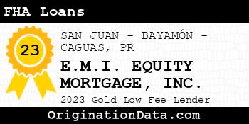 E.M.I. EQUITY MORTGAGE FHA Loans gold